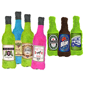 Cycledog Duraplush BrewGear Bottles Dog Toy